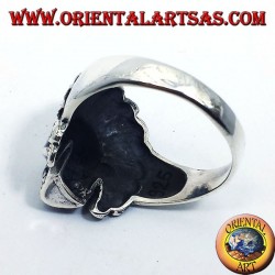 Indian skull ring silver