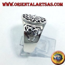 silver ring black sun with tyrone node