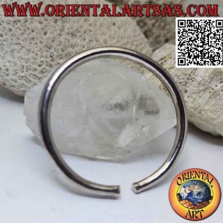 Bracciale rigido in argento 925‰ liscio a sezione cilindrica