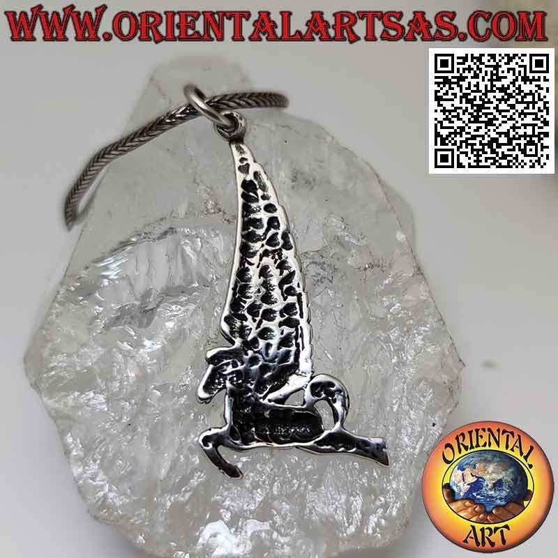 Pendentif en argent, Pégase (le cheval ailé) de profil