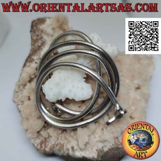 Collana in argento 700 ‰ a maglia "snake" da 54 cm x 3 mm