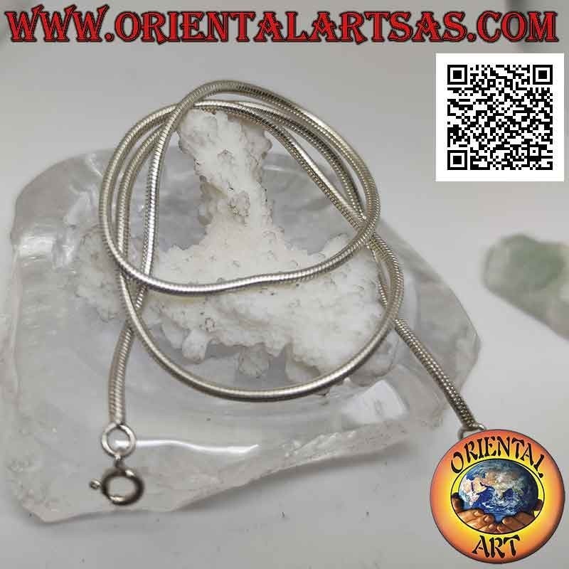 Collana in argento 925 ‰ a maglia snake da 42 cm x 2 mm