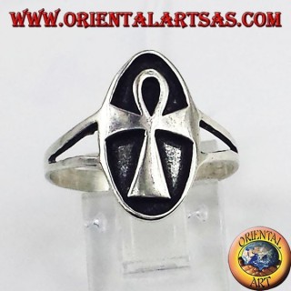 anello in argento Ankh croce egizia