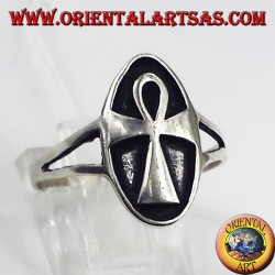Bague en argent égyptien croix ankh