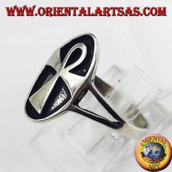 Bague en argent égyptien croix ankh