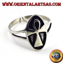 Bague en argent égyptien croix ankh
