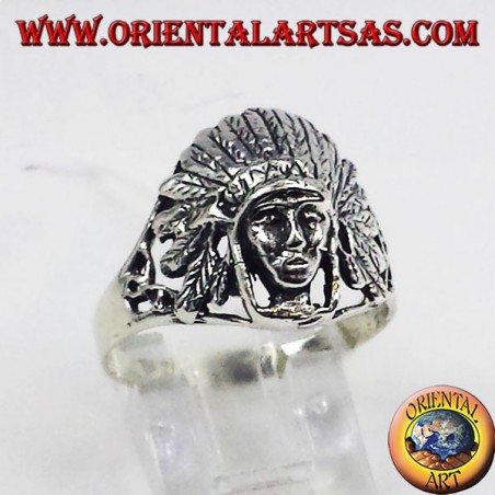 anello in argento nativi indios