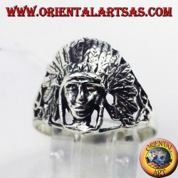 anillo de plata de los indios nativos