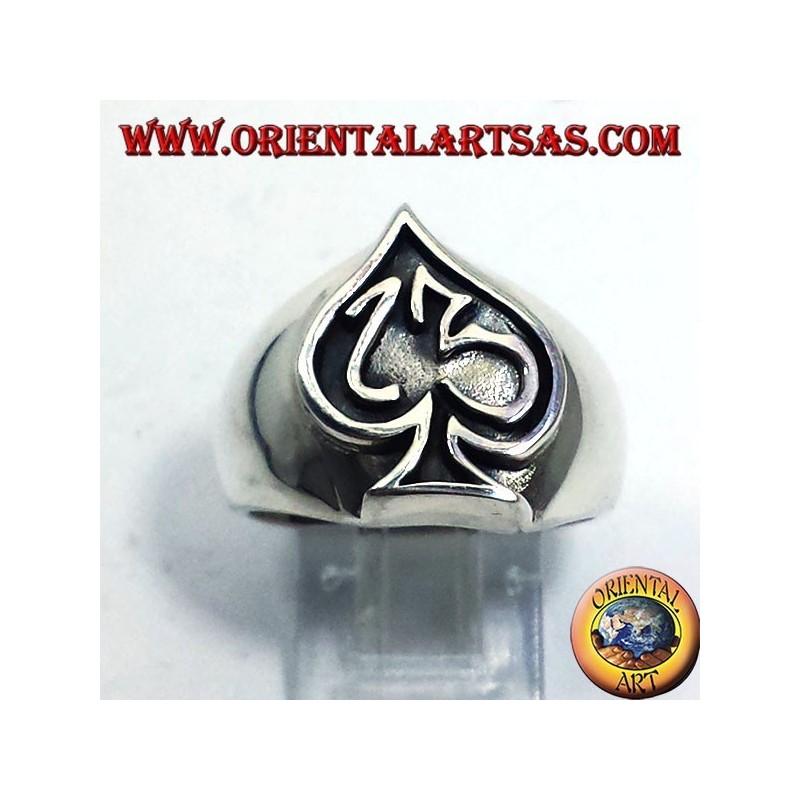 Bague en argent Ace of Spades avec treize