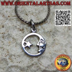Silver pendant, star...