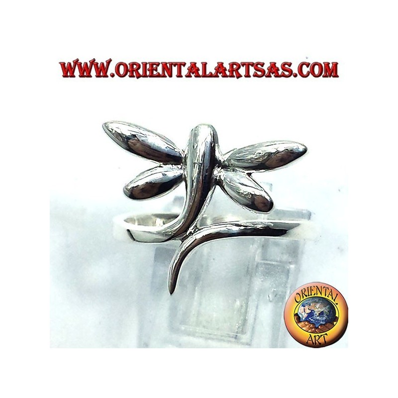 libellule Anello in argento 