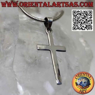 Klassischer christlicher lateinischer Kreuz Silberanhänger (30 * 17)