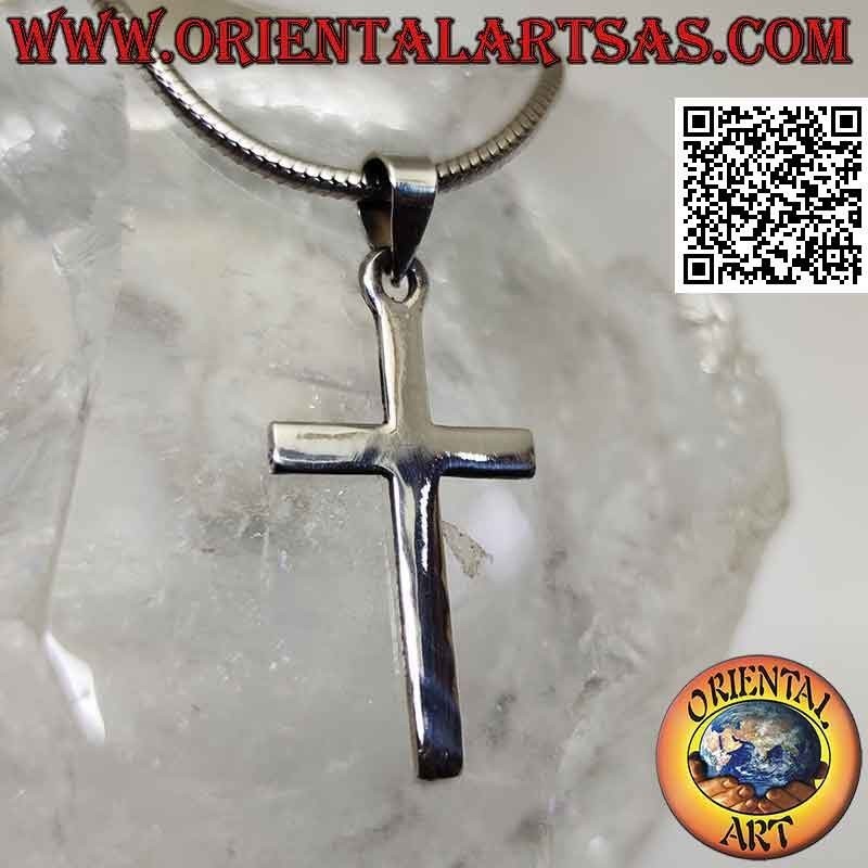 Classic Christian Latin Cross Silver Pendant (30 * 17)