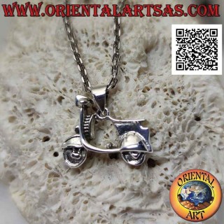 Silver pendant, the "lambretta" vintage motorcycle