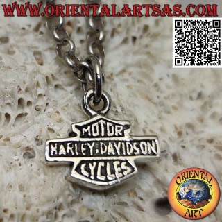 Ciondolo in argento, stemma della Harley Davidson (piccolo)