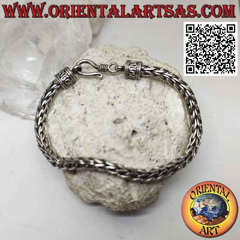Bracciale Argento 925 Intrecciato Stile Molle | Oriental Art