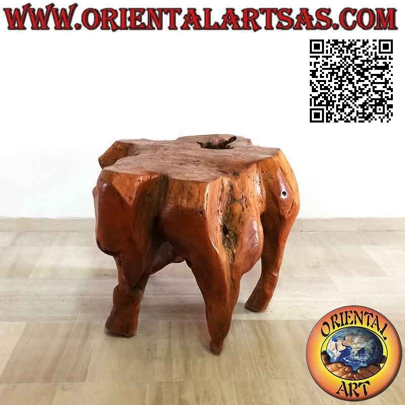 Tavolo da salotto in radice naturale di legno teak (70h x 90x97)