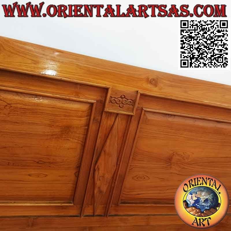 Imperial style high back double bed in teak wood