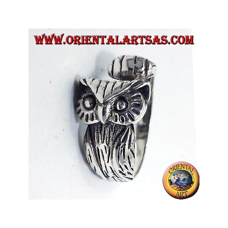 Bague en argent, Owl enveloppante