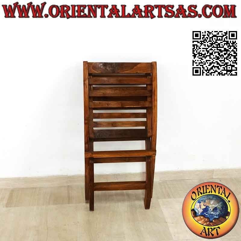 Silla plegable clásica en madera de teca
