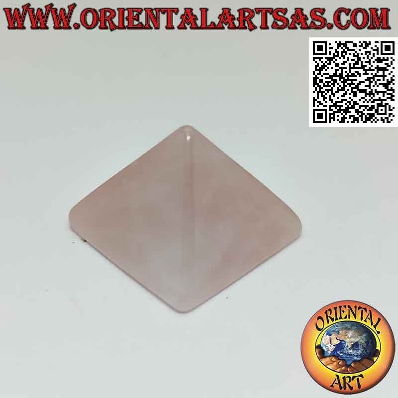 20mm x 20mm Rosenquarz Pyramide