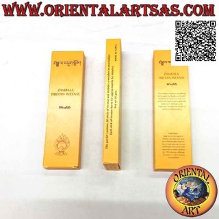 Encens tibétain de haute qualité "Zambala" - richesse (20 grammes - 20 bâtons)