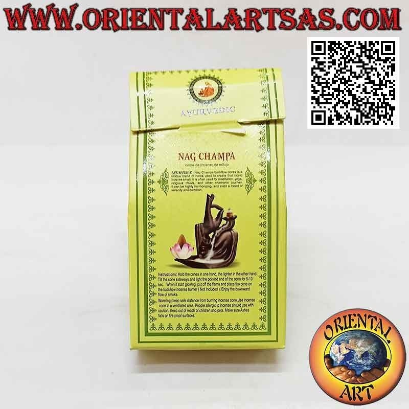 Incense cones for cascade of smoke at "Nag Champa" (pack of 10 pieces)