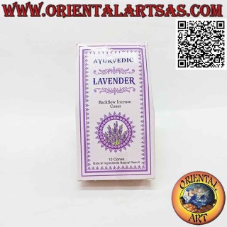 Conos de incienso para cascada de humo "Lavanda" (paquete de 10 piezas)