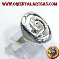 Bague en argent spirale