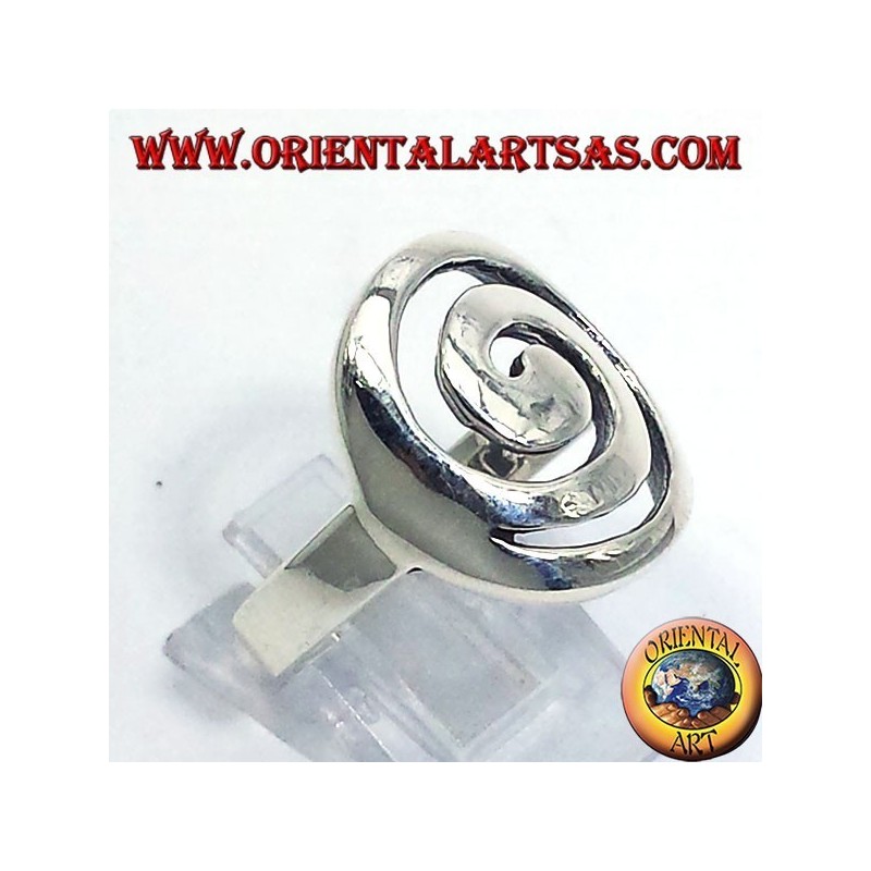 Bague en argent spirale