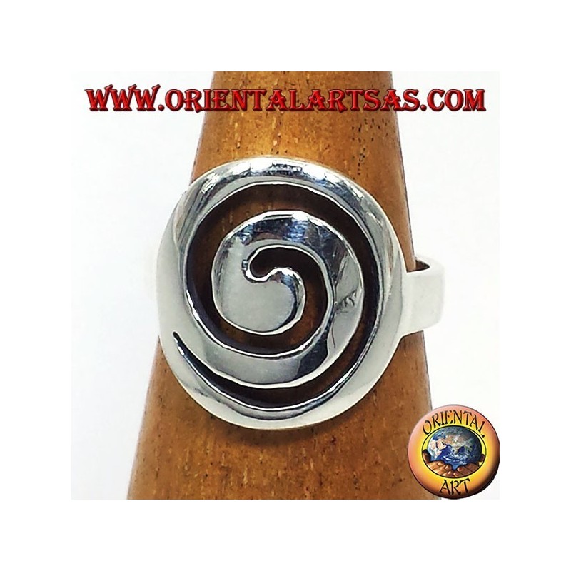 Anello in argento a spirale