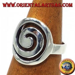 Silver ring spiral