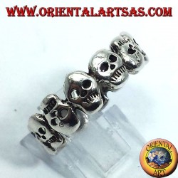 clamp silver ring skulls