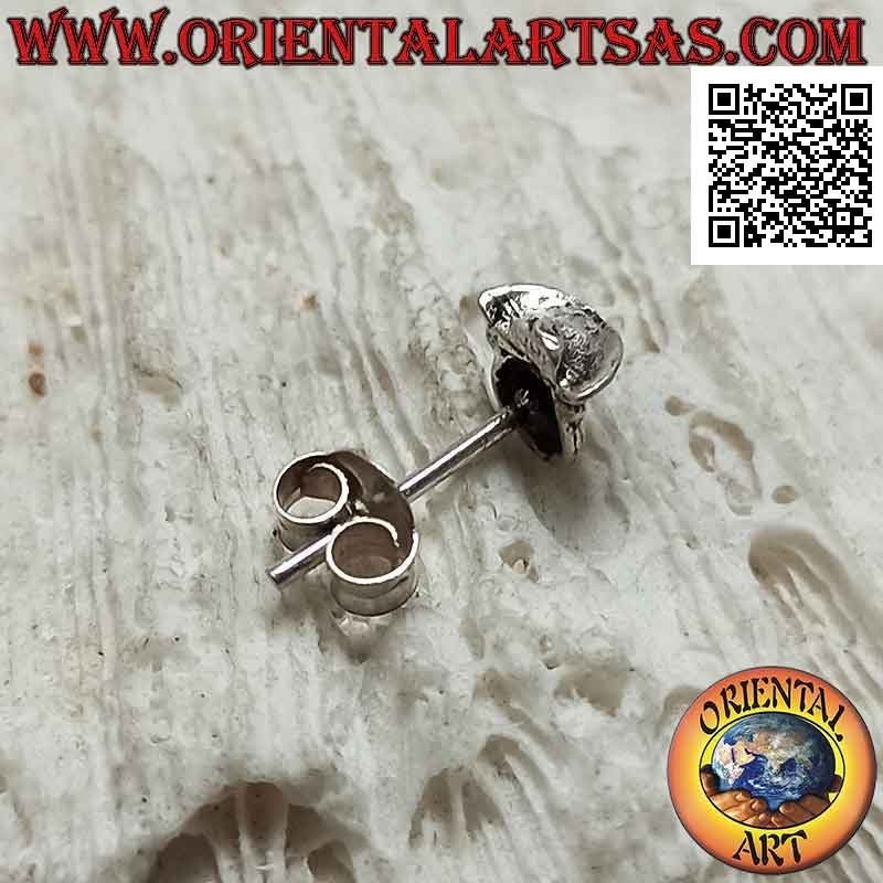 Mini Silberohrring, das kleine Schweinchen mit dem Cowboyhut