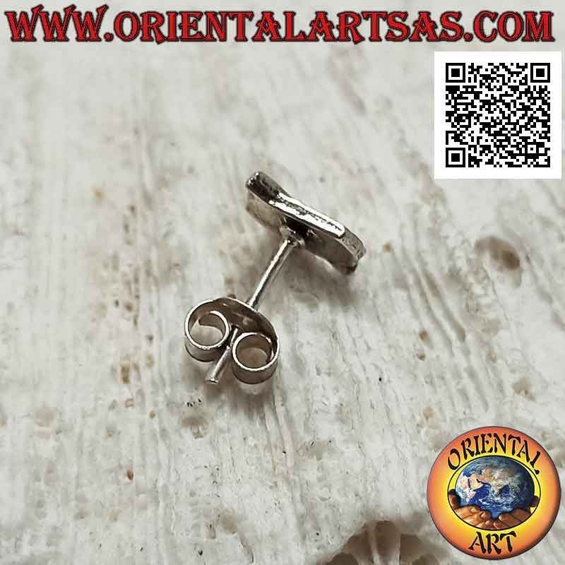 Mini pendiente de plata, la "parada" tachada
