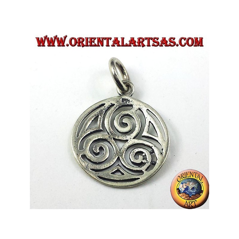 colgante de plata, Los druidas espiral triple