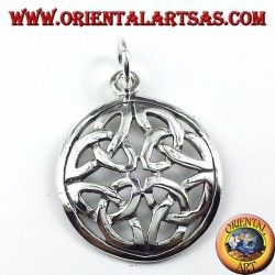 pendentif en argent, Le nœud Duleek (symbole celtique)