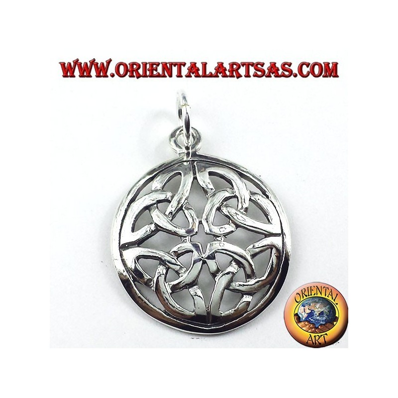 pendentif en argent, Le nœud Duleek (symbole celtique)
