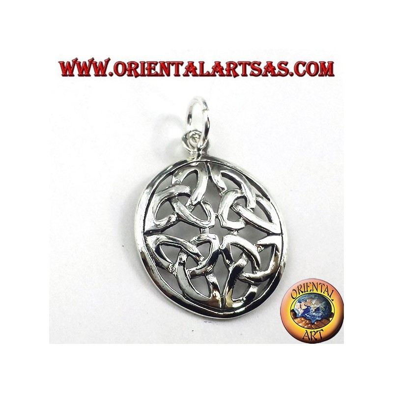 pendentif en argent, Le nœud Duleek (symbole celtique)