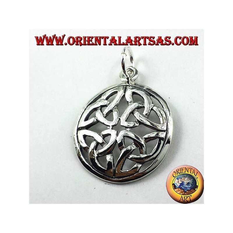 Silber Anhänger, Der Duleek Knoten (keltische Symbol)
