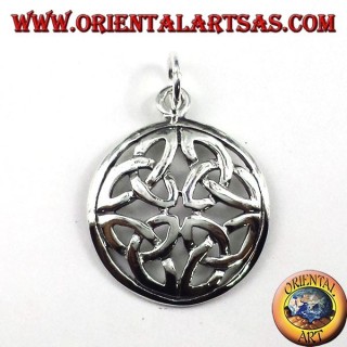 Silber Anhänger, Der Duleek Knoten (keltische Symbol)