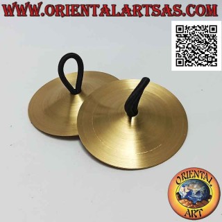 Cymbales en laiton lisse ou Tingshas 5,5 cm Ø