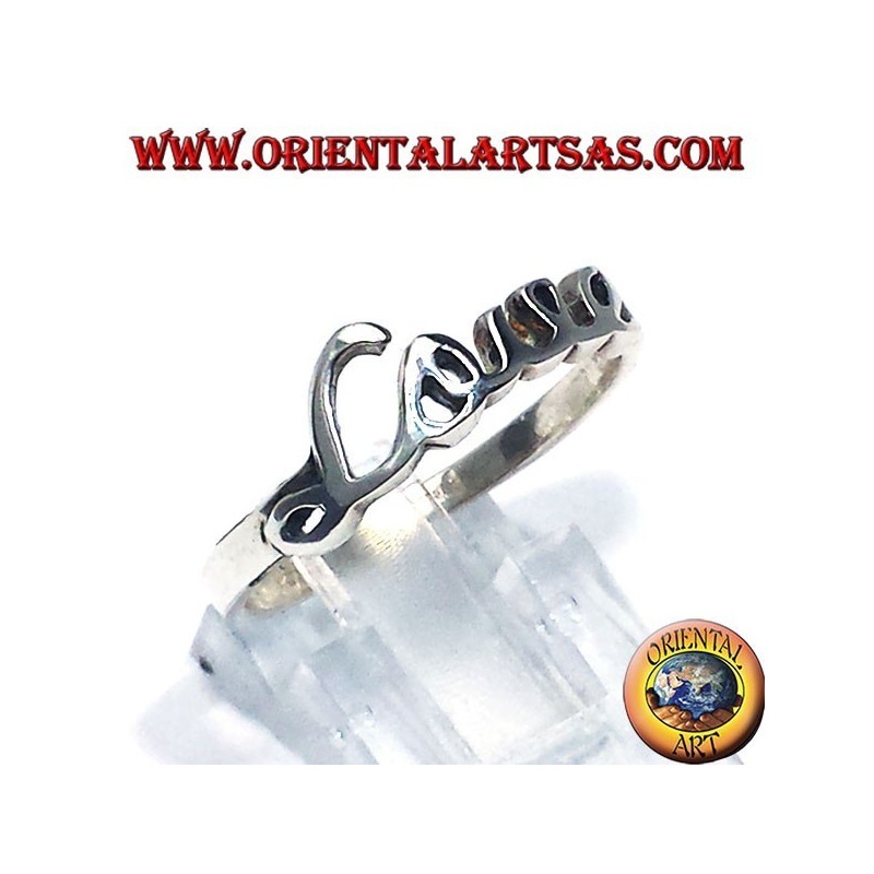 Bague en argent  LOVE