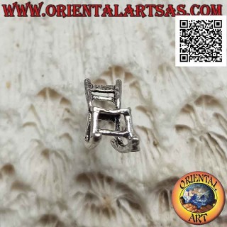 Mini silver earring, the rocking chair