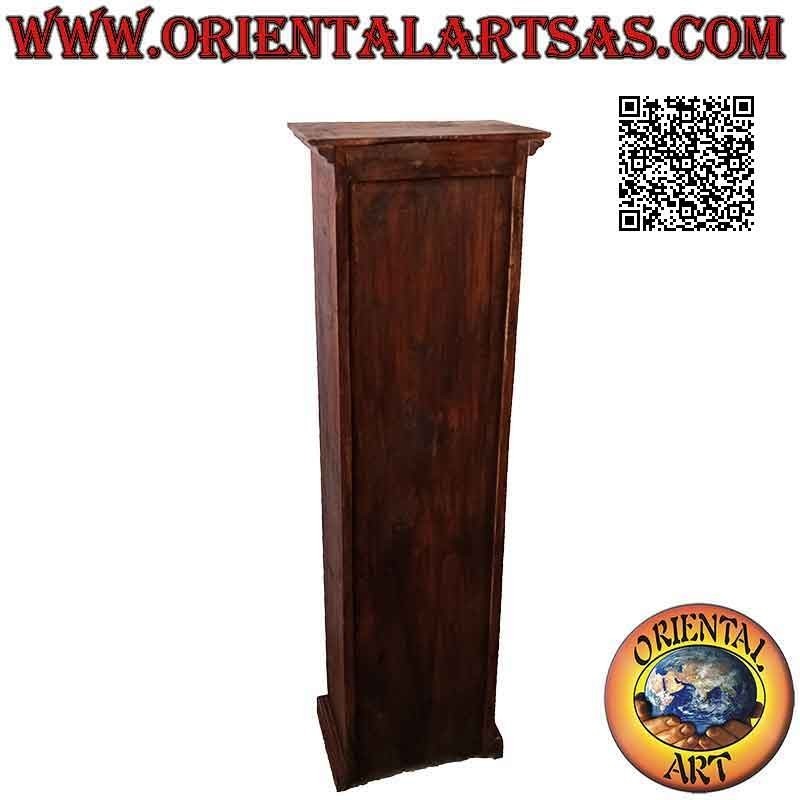 Vitrine / Hängeschrank, Säule mit zwei Türen (Glas und Holz) mit 5 Einlegeböden à 120 cm