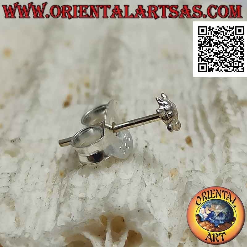 Mini Ohrring / Nasennadel in Silber, die Schildkröte