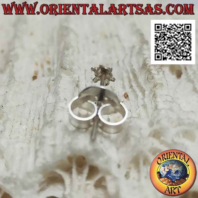 Mini boucle d'oreille / épingle à nez en argent, la tortue