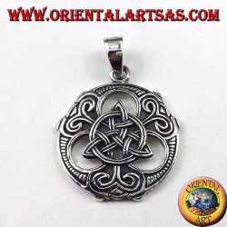 pendentif en argent Triquetra celtique noeud