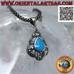 Pendentif en argent avec...