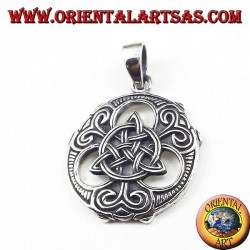 Ciondolo in argento Triquetra nodo celtico 